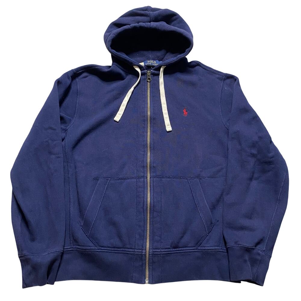 Polo Ralph Lauren Mens Big Pony Logo 3 Custom Slim Fit Blue Polo Shirt Size XL